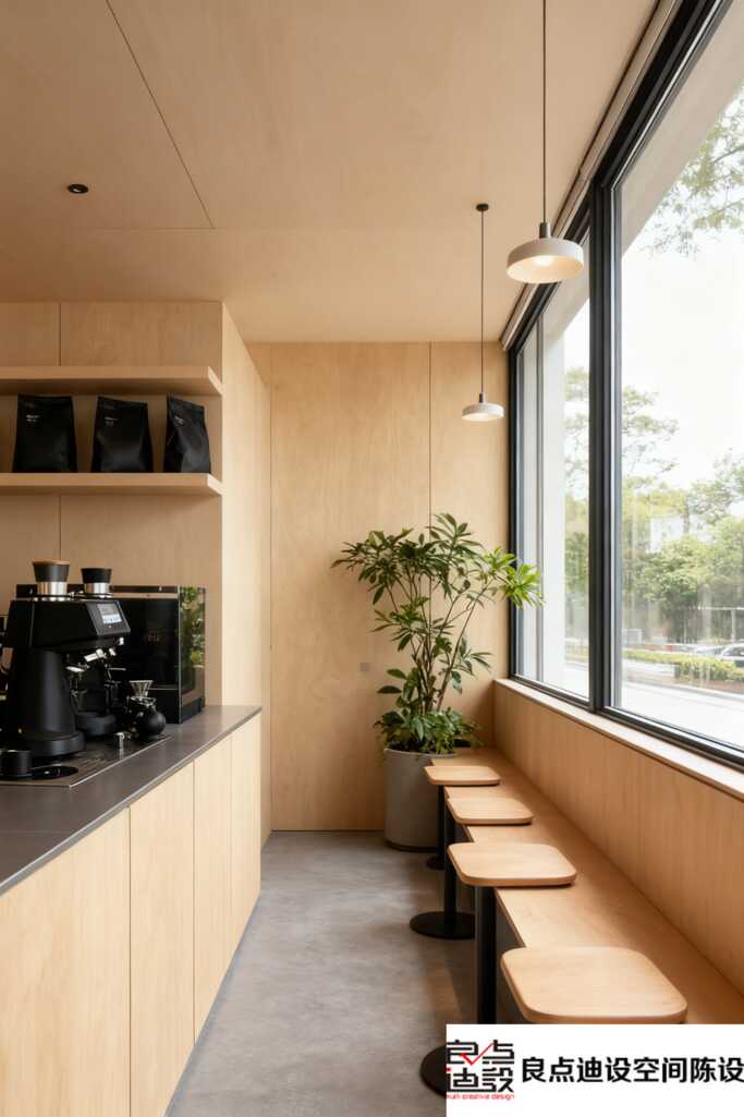 软装设计封神了!这家原木风咖啡店，治愈感直接拉满～